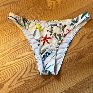 FIGLEAVES BIKINI BOTTOM FLORAL SIZE 10